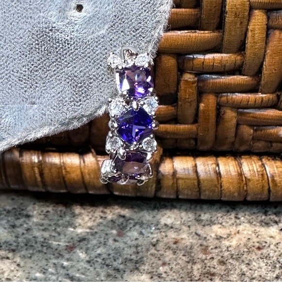 Bomb Party - Scattered Hoops w/ Purple Topaz & Dark Amethyst, February 2024 - Picture 2 of 11